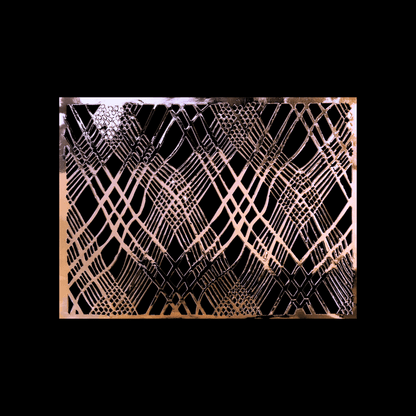 Gold Rectangular Placemats – Weave Design | Place Matters (Pack of 20) - Place Matters