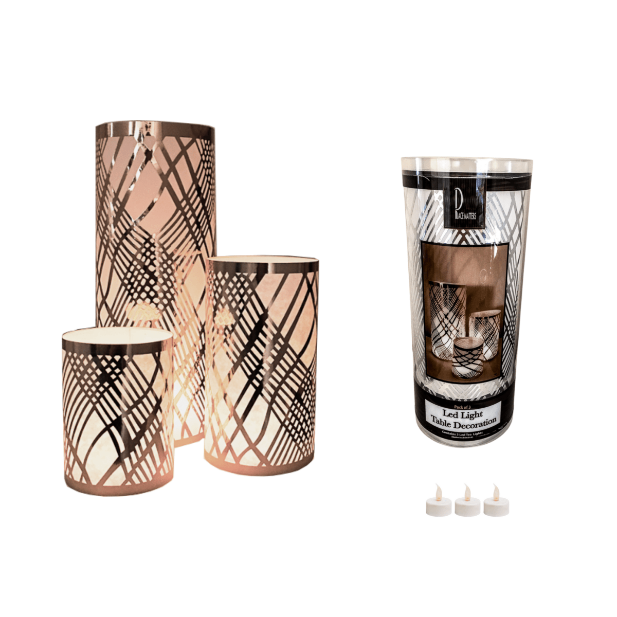 Table Decorations (Weave Design)(Pack of 3) - Place Matters
