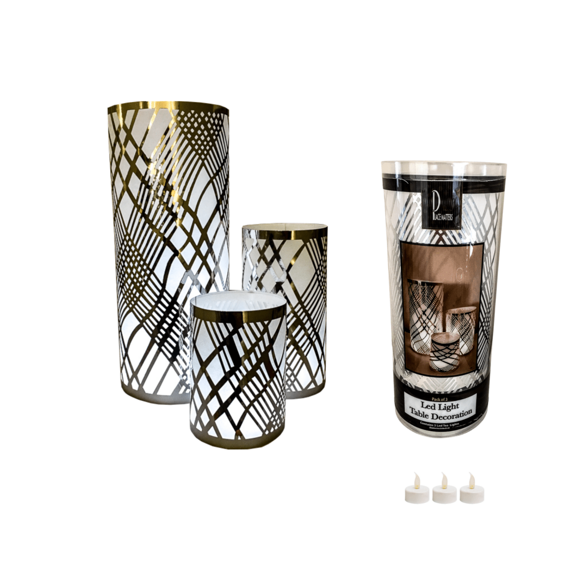 Table Decorations (Weave Design)(Pack of 3) - Place Matters