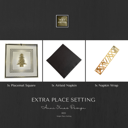 Single Place Setting (Anni Christmas Design) - Place Matters