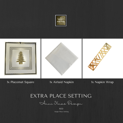Single Place Setting (Anni Christmas Design) - Place Matters