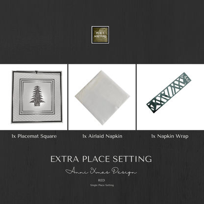 Single Place Setting (Anni Christmas Design) - Place Matters