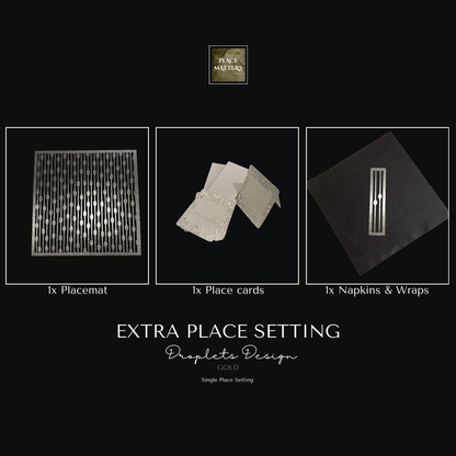 Single Place Setting (Droplets Design) - Place Matters