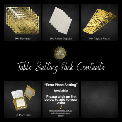 Table Setting Pack — Weave Design No Table Runner - Place MattersTable Setting Pack