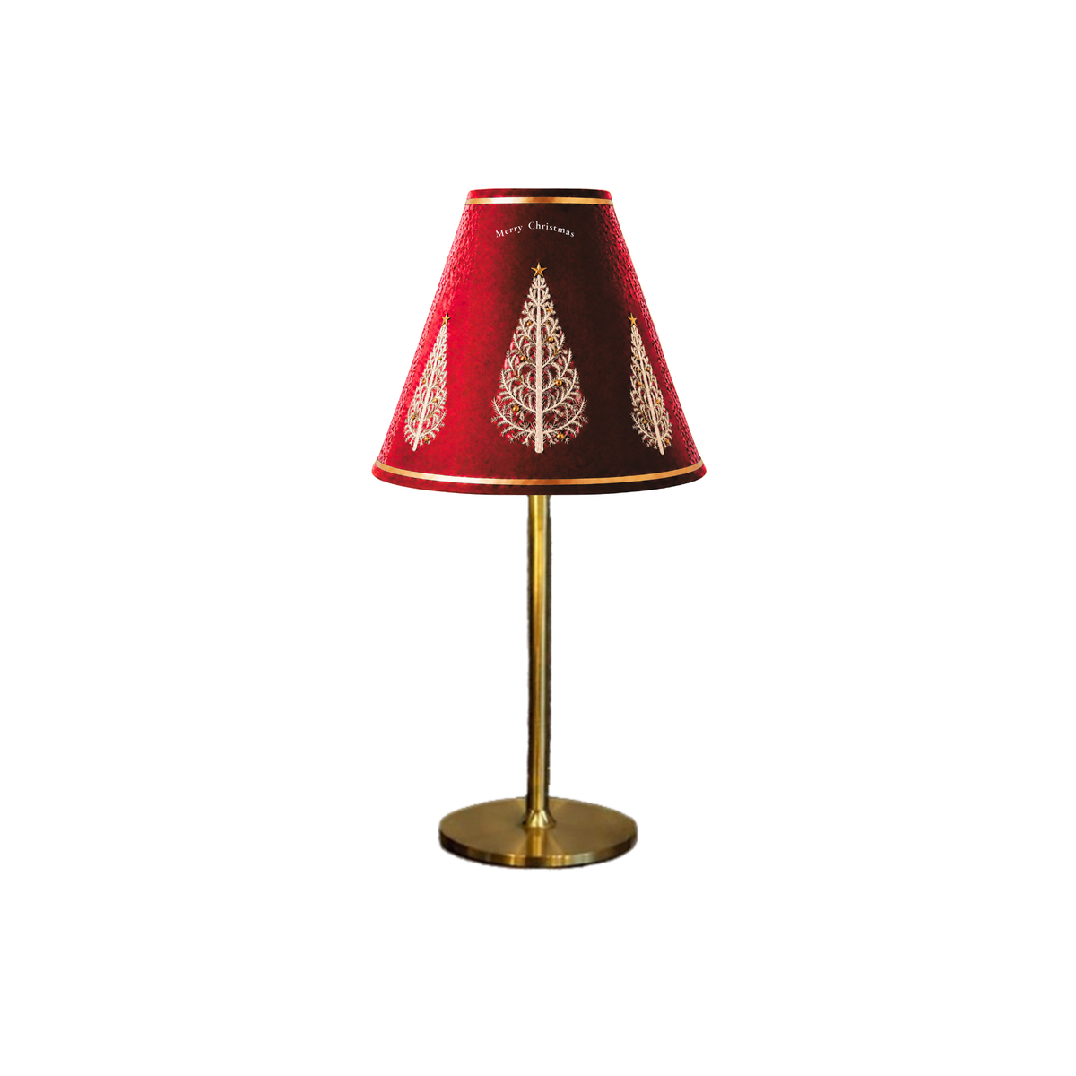 Christmas Lamp Shades (White Christmas Trees) – Single Shade
