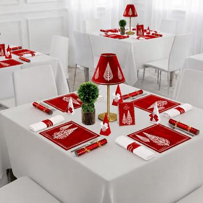 Christmas Lamp Shades (White Christmas Trees) – Single Shade