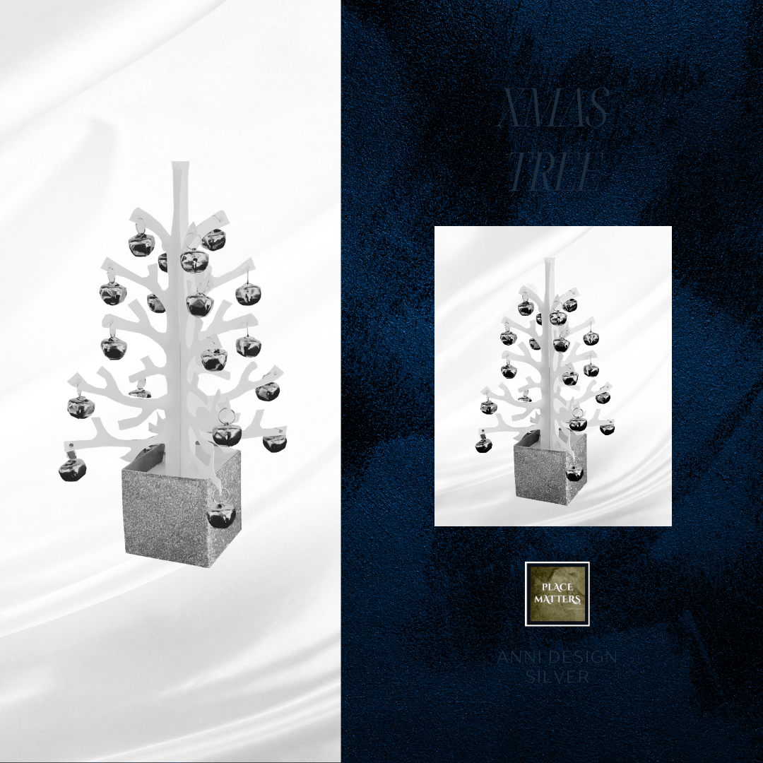 Anni Silver Xmas Tree Table Decoration - Place MattersChristmas Table Decor