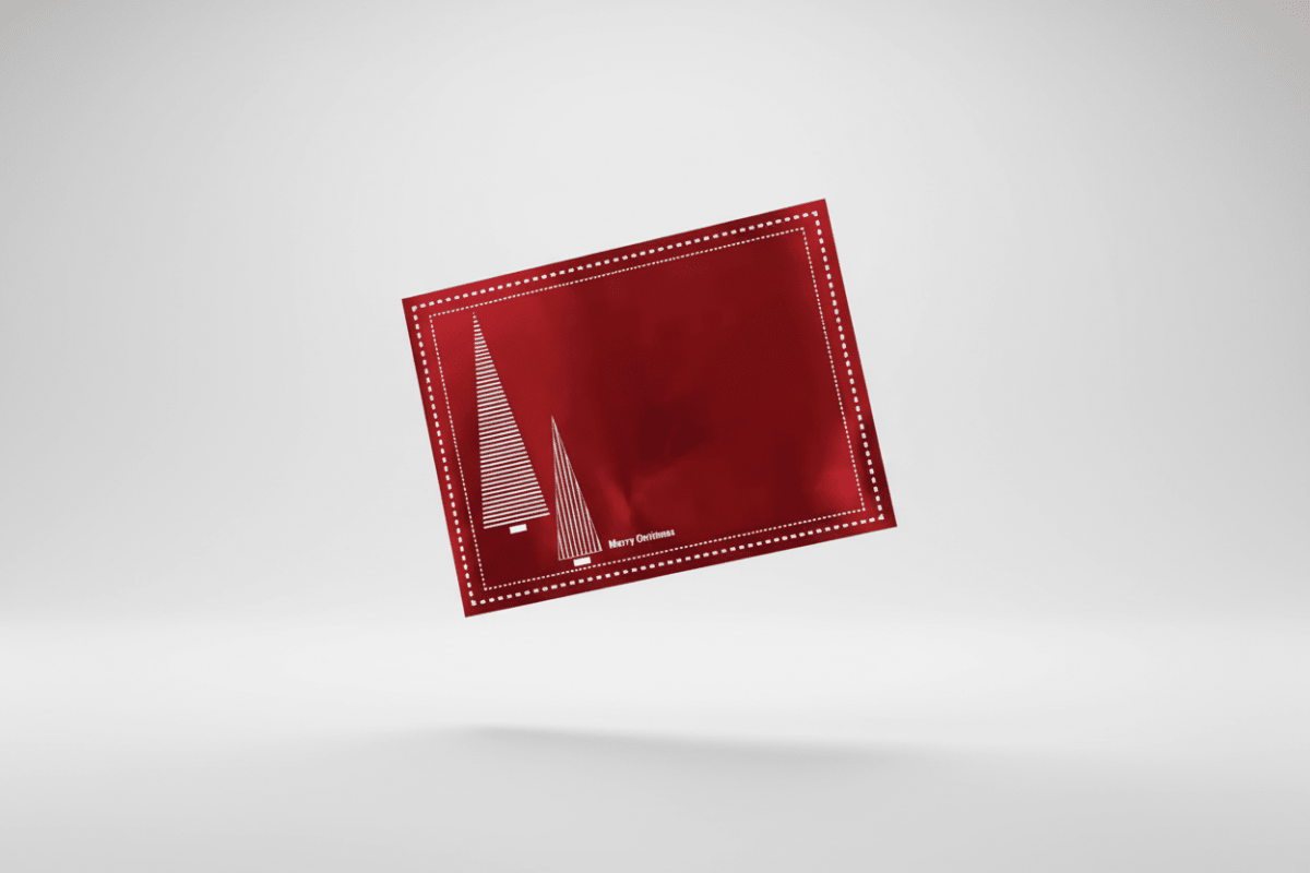 Christmas Placemats (Stripe Xmas Tree) Rectangle Red - Place MattersChristmas Placemats