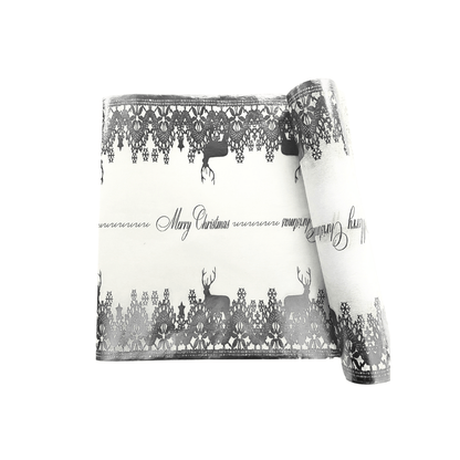 Christmas Silver Table Runners (Reindeer Design) - Place MattersTable Runners