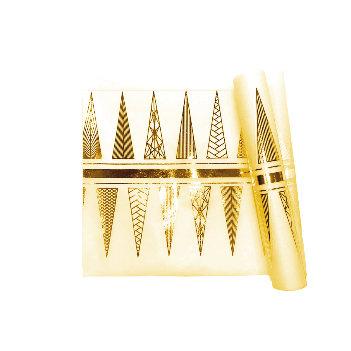 Christmas Table Runners (Gold Funky Xmas Tree Design) - Place MattersTable Runners