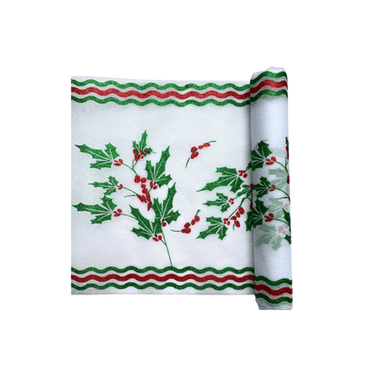 Christmas Table Runners (Holly & Ivy Design) - Place MattersTable Runners