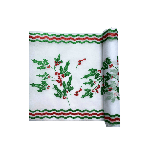 Christmas Table Runners (Holly & Ivy Design) - Place MattersTable Runners