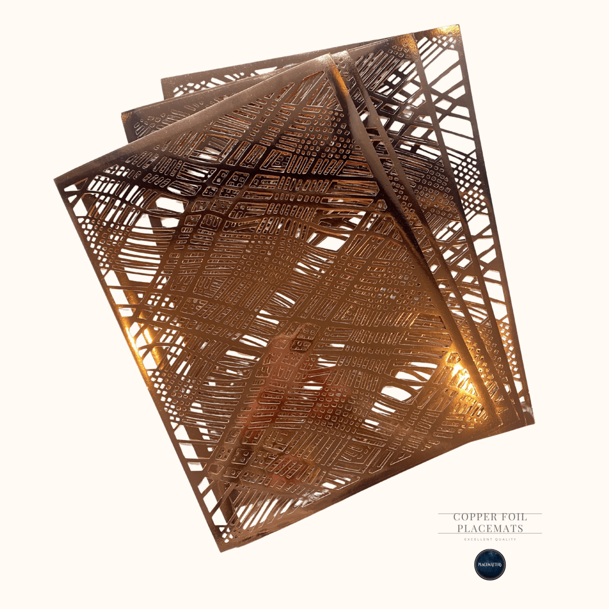 Copper Rectangle Weave Placemats – Pack of 20 | Place Matters - Place MattersPlacemats
