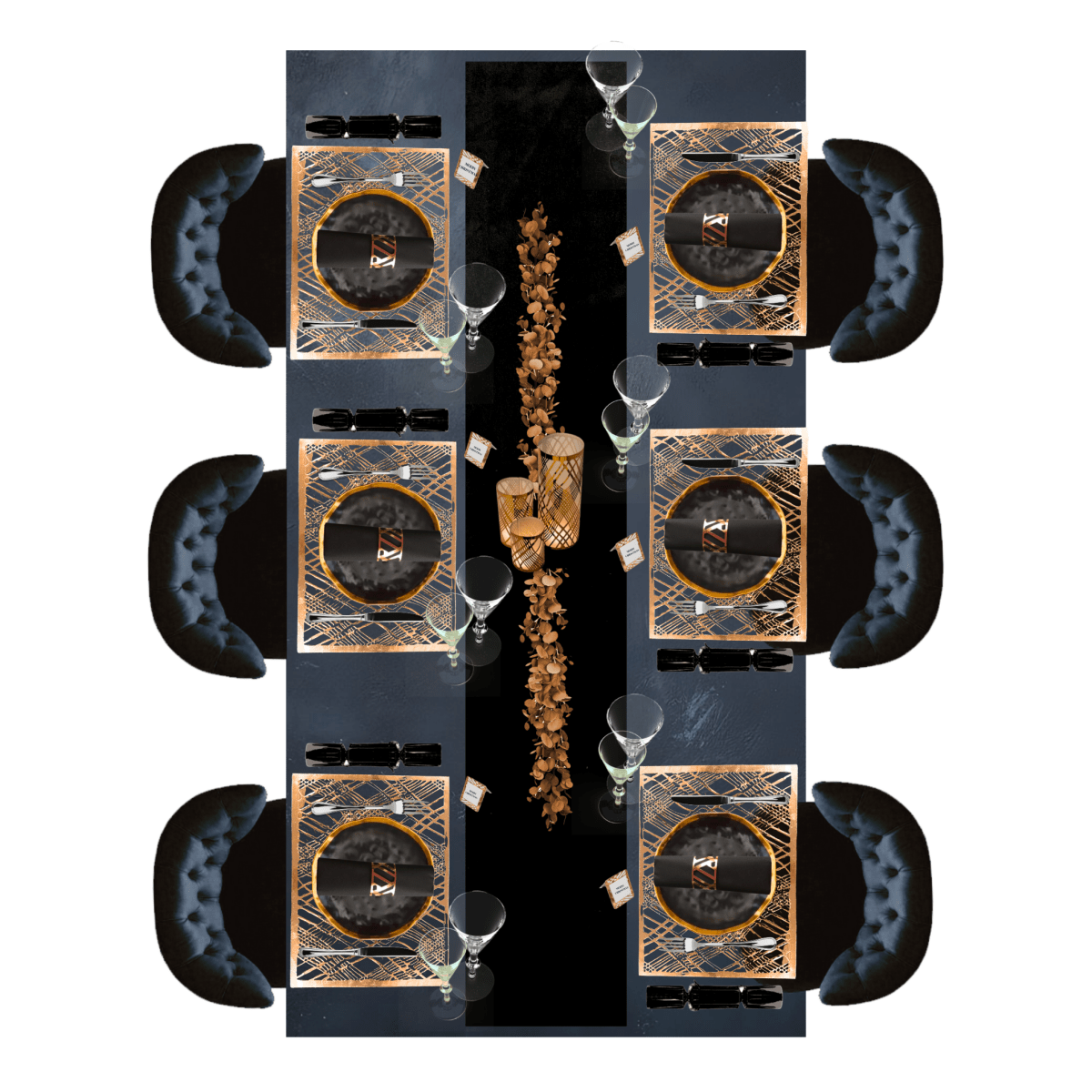 Copper Rectangle Weave Placemats – Pack of 20 | Place Matters - Place MattersPlacemats