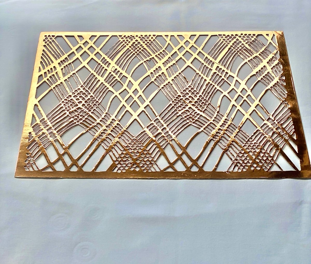 Copper Rectangle Weave Placemats – Pack of 20 | Place Matters - Place Matters