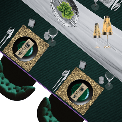 Glitter Design Square Placemats – Pack of 20 | Place Matters - Place MattersPlacemats