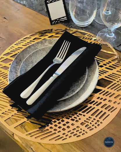 Copper Round Weave Placemats – Pack of 20 | Place Matters
