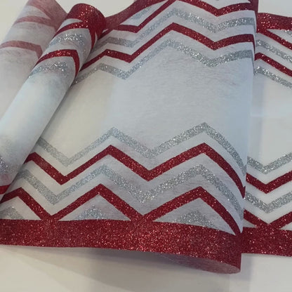 Chevron Glitter Table Runners - Add a Touch of Elegance to Your Table Setting