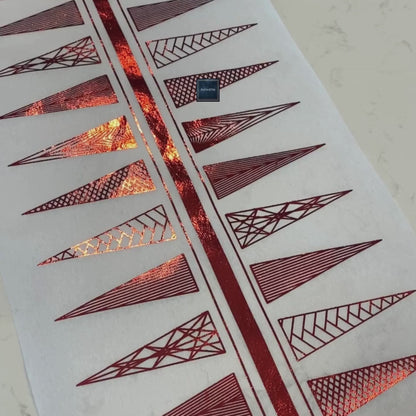 Christmas Table Runners (Red Funky Xmas Tree Design)