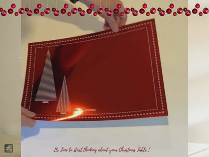 Christmas Placemats (Stripe Xmas Tree) Rectangle