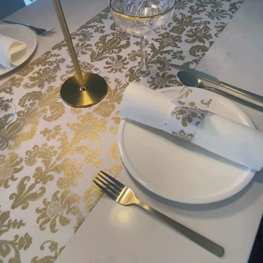Table Runners Gold & Black(Royale Design)