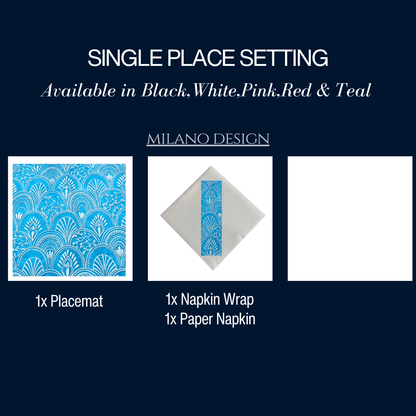 Single Place Setting (Milano Table RunnerDesign) - Place MattersSingle Place Settings