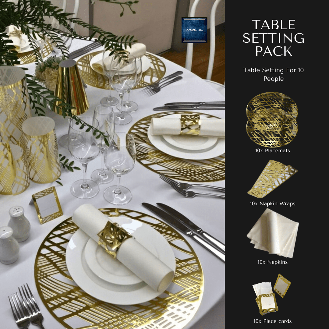 Table Setting Pack — Weave Design No Table Runner - Place MattersTable Setting Packs
