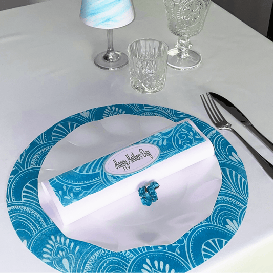 Teal Milano Design Placemats – Pack of 20 | Place Matters - Place Matters