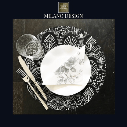 Teal Milano Design Placemats – Pack of 20 | Place Matters - Place MattersPlacemats