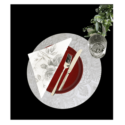 White Placemats (Milano Design)(Pack of 25) - Place Matters
