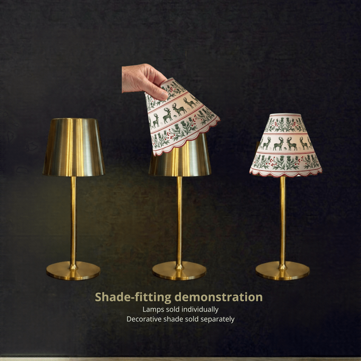 Wholesale Christmas Lamp Shades (Xmas Forest) – Pack of 6 | Saunders Concepts - Place MattersS/C Table Decor