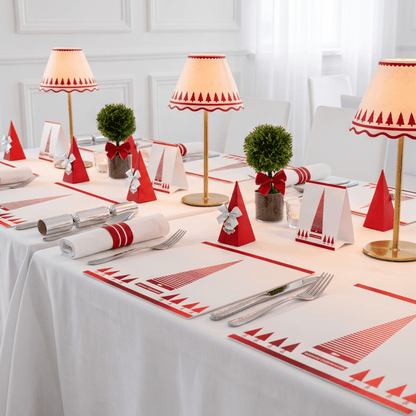 Wholesale Christmas Placemats (Modern Christmas)-Pack of 25 | Saunders Concepts - Place MattersChristmas Placemats