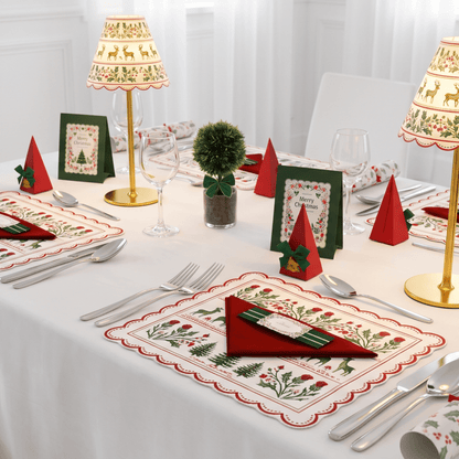 Wholesale Christmas Placemats (Xmas Forest)-Pack of 25 | Saunders Concepts - Place MattersChristmas Placemats