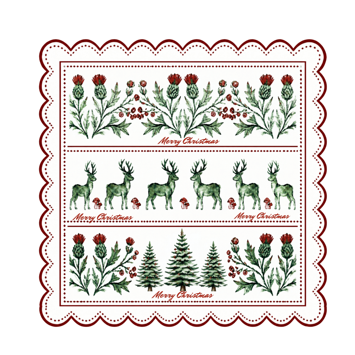 Wholesale Christmas Placemats (Xmas Forest)-Pack of 25 | Saunders Concepts - Place MattersChristmas Placemats