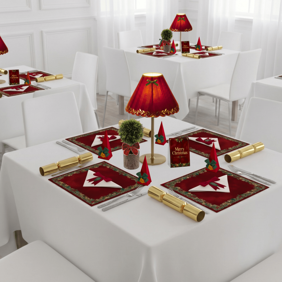 Wholesale Christmas Placemats (Xmas Lux)-Pack of 25 | Saunders Concepts - Place MattersChristmas Placemats