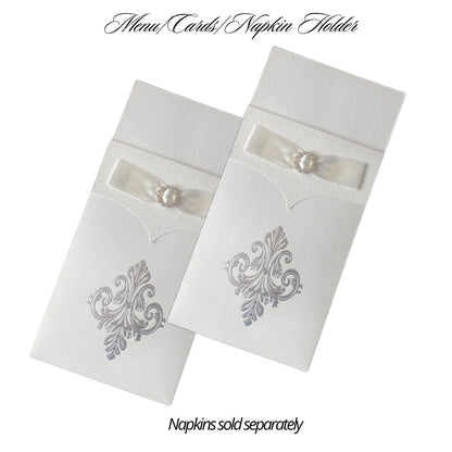 Wholesale Menu/Napkin Covers (Royale Design) Pack of 25| Saunders Concepts - Place Matters