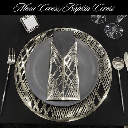Wholesale Menu/Napkin Covers (Weave Design) Pack of 25| Saunders Concepts - Place Matters