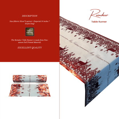 Red Christmas Table Setting Pack for 10 — Anni Xmas + Runner - Place Matters