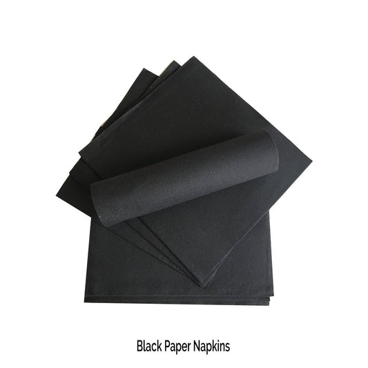 Black Paper Napkins Aluxury Airlaid Paper Extra Large - Place Matters
