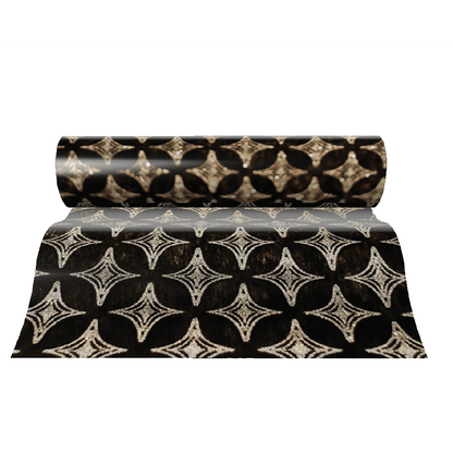 Black Table Runner - Diamonds Design - Place Matters