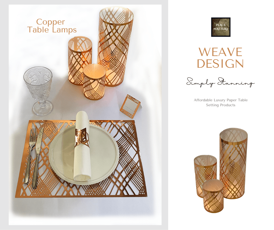 Table Decorations (Weave Design)(Pack of 3) - Place Matters