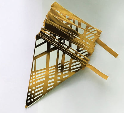 Gold Foil Buntings (Weave Design) - Place Matters