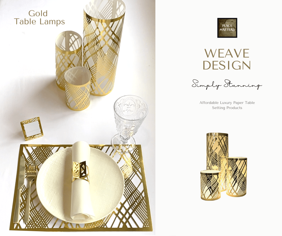 Table Decorations (Weave Design)(Pack of 3) - Place Matters