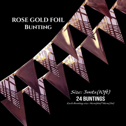 Gold Foil Buntings (Weave Design) - Place Matters