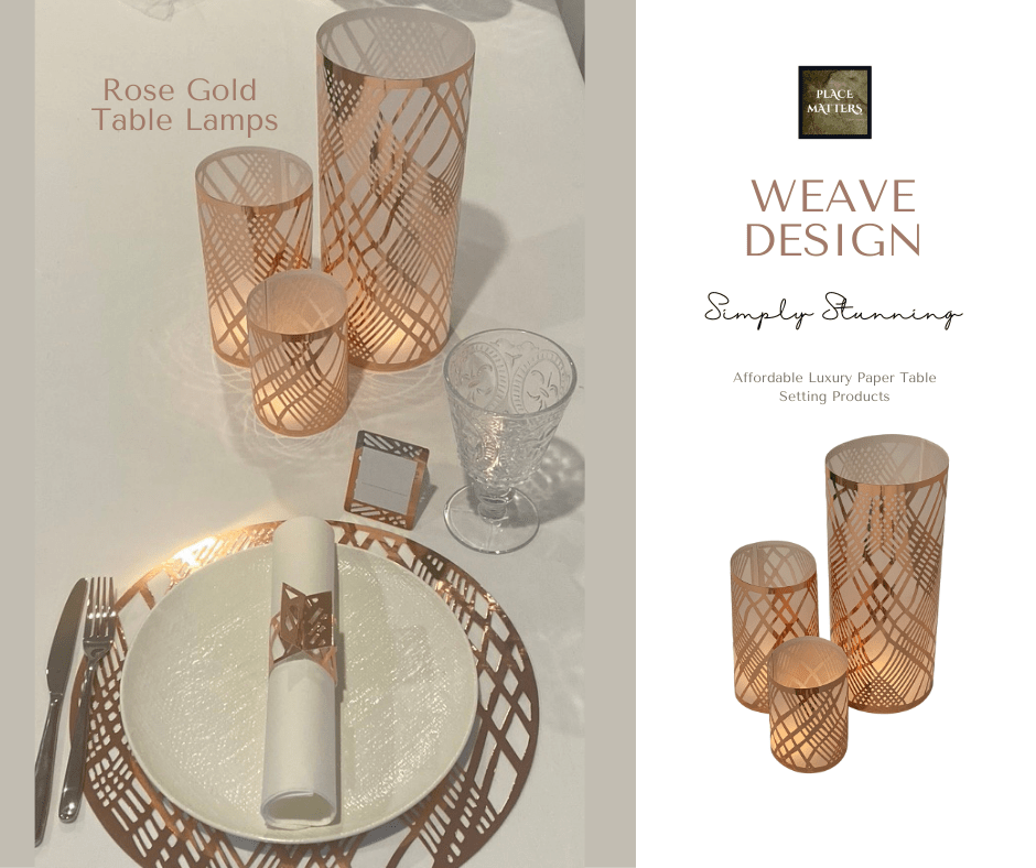 Table Decorations (Weave Design)(Pack of 3) - Place Matters