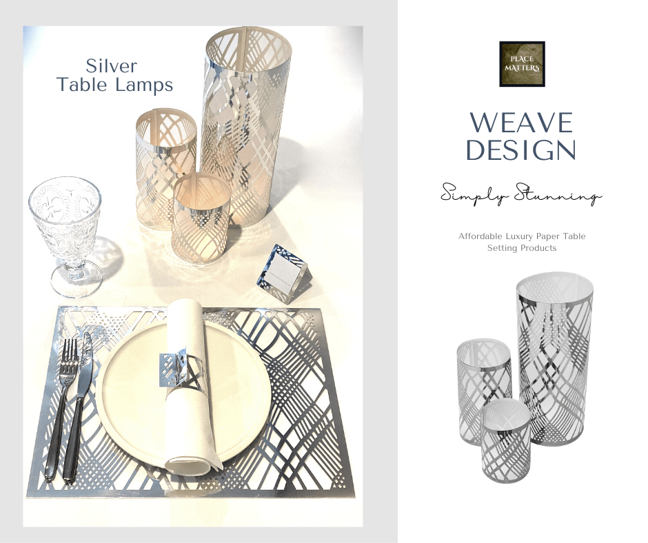 Table Decorations (Weave Design)(Pack of 3) - Place Matters