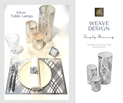 Table Decorations (Weave Design)(Pack of 3) - Place Matters