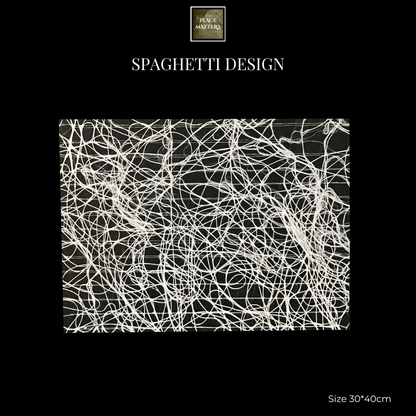 Spaghetti Design Rectangle Placemats | Place Matters (Pack of 20) - Place Matters
