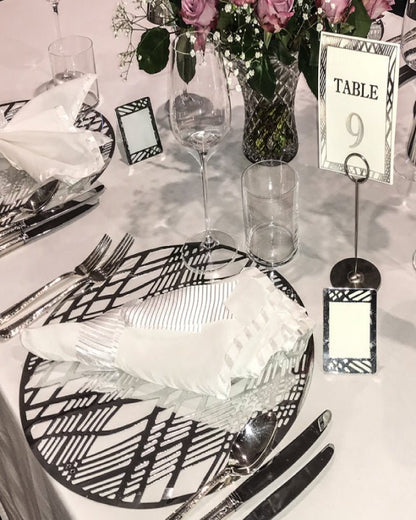 White Napkins Hand Stitched Edges 50cm Extra Large - Place Matters