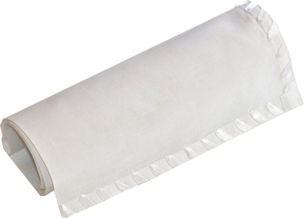 White Napkins Hand Stitched Edges 50cm Extra Large - Place Matters